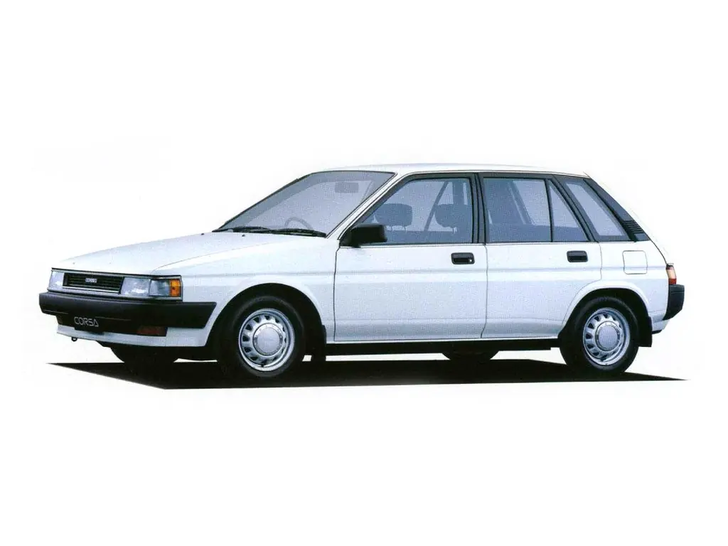 Toyota Corsa (EL30, EL31, NL30) 3 поколение, хэтчбек 5 дв. (05.1986 - 04.1988)